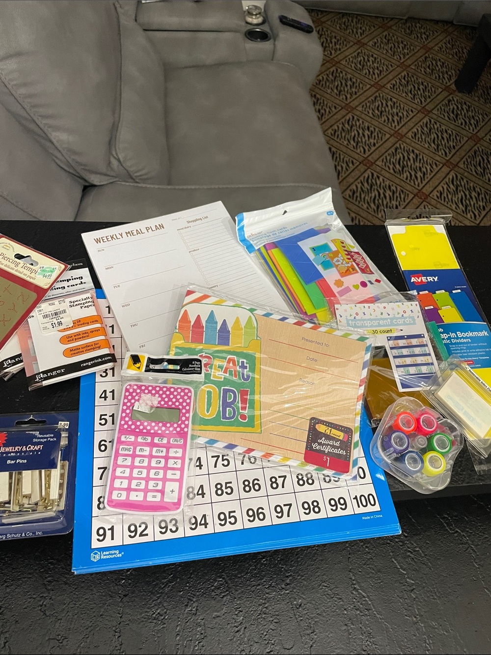 Lot-Teacher pack. Start school with fun projects/award certificates. 23pc